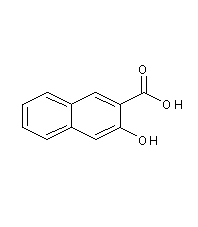 3-羥基-2-萘甲酸結(jié)構(gòu)式